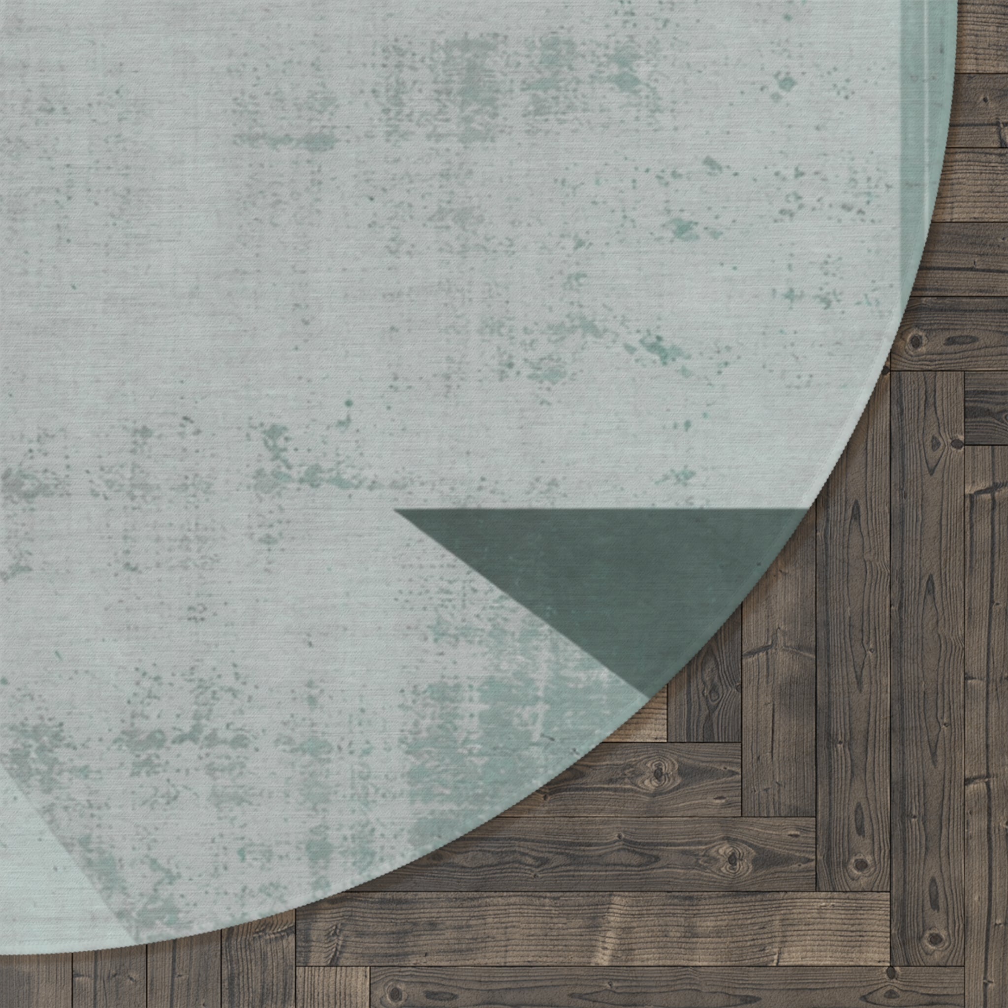 Measured Silence - Round Area Rug