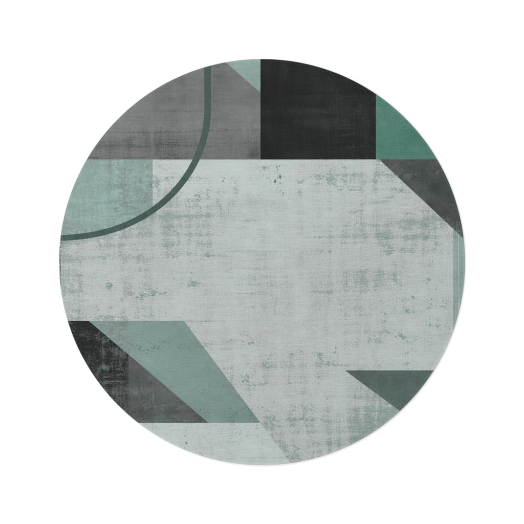 Measured Silence - Round Area Rug