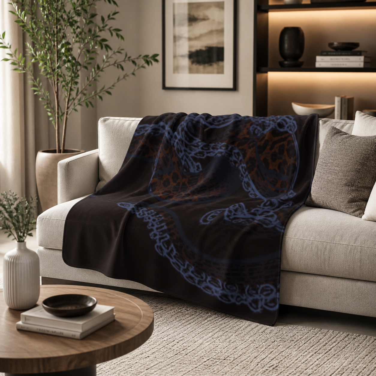 Midnight Kraken - Sherpa Fleece Throw Blanket
