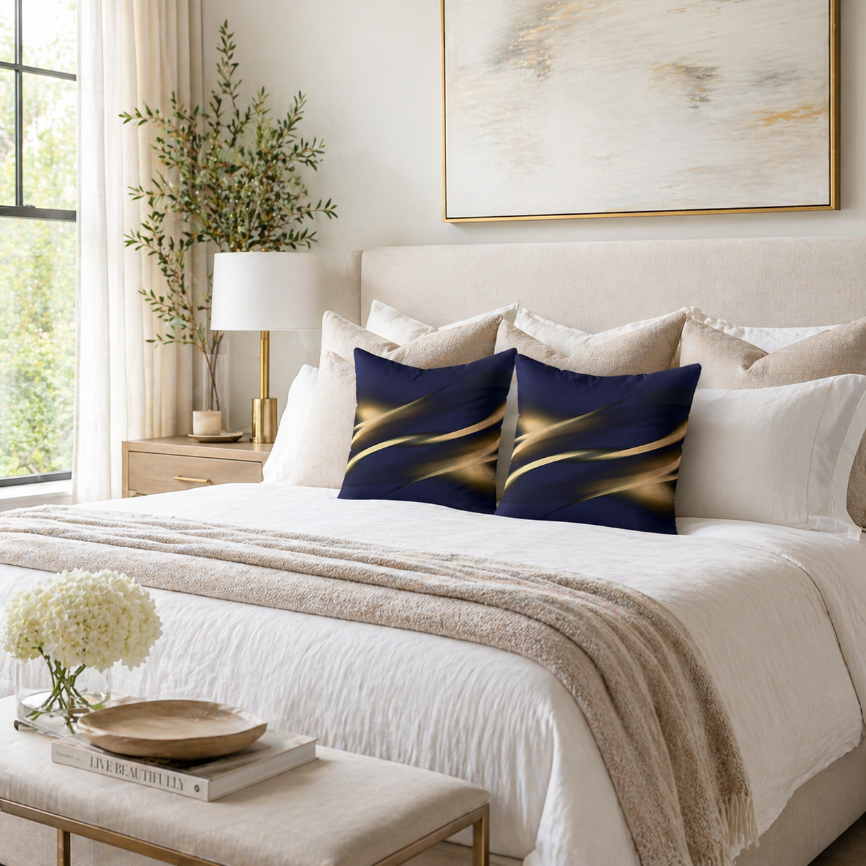Midnight Luxe - Throw Pillow