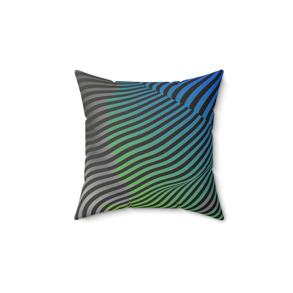 Moodwave - Faux Suede Throw Pillow