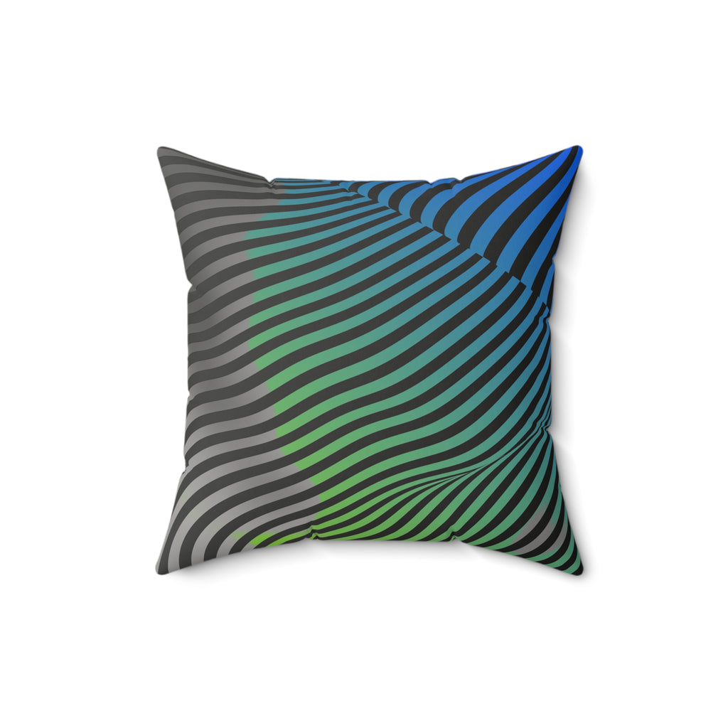 Moodwave - Faux Suede Throw Pillow