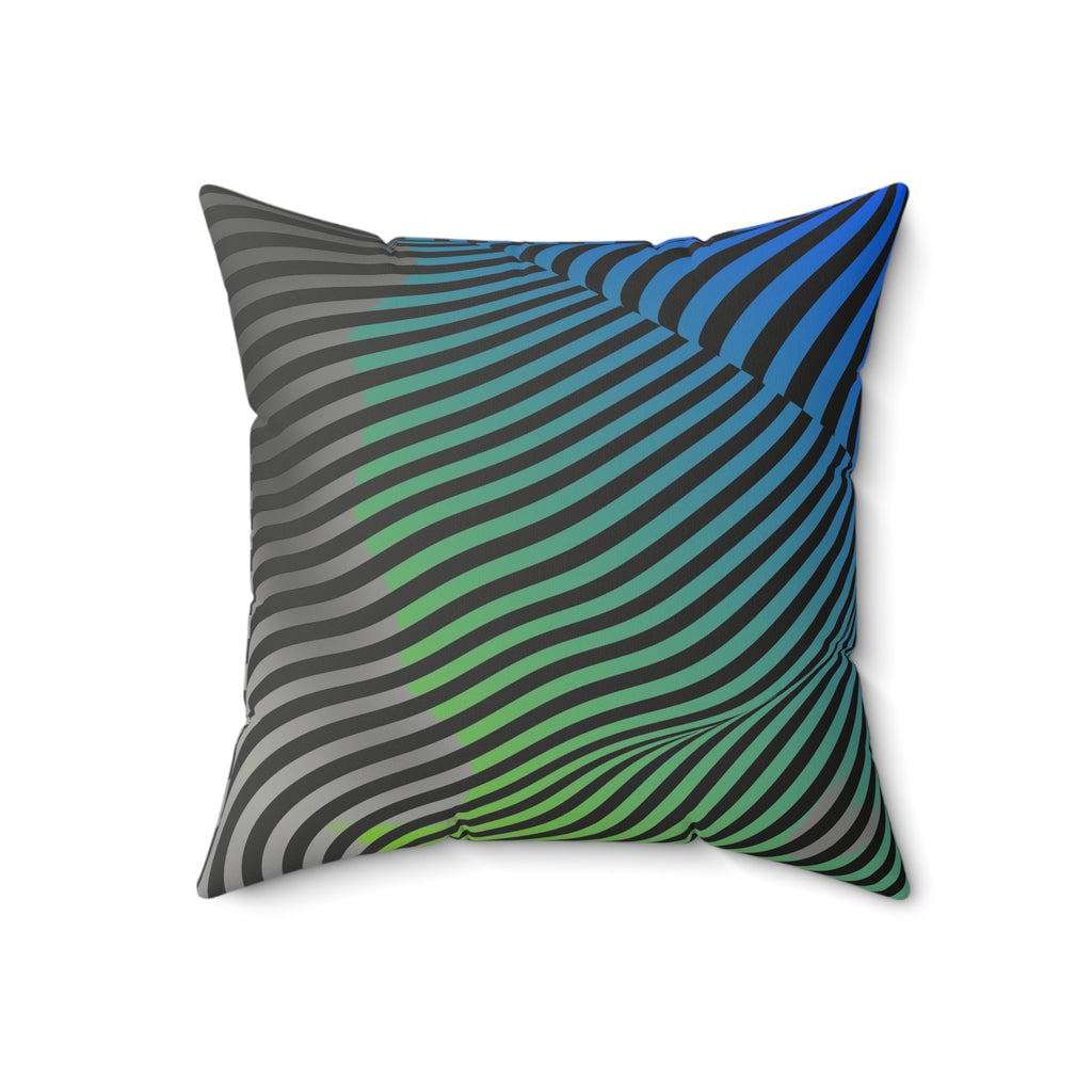 Moodwave - Faux Suede Throw Pillow