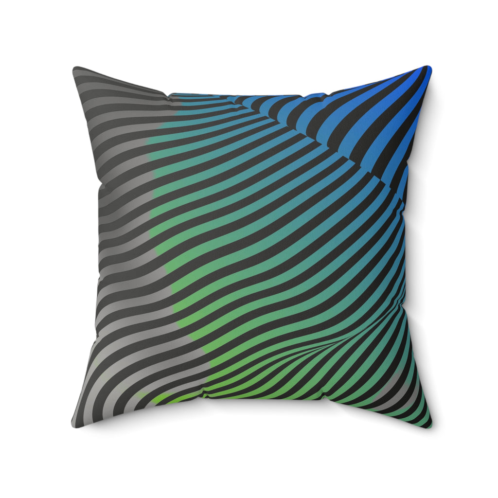 Moodwave - Faux Suede Throw Pillow