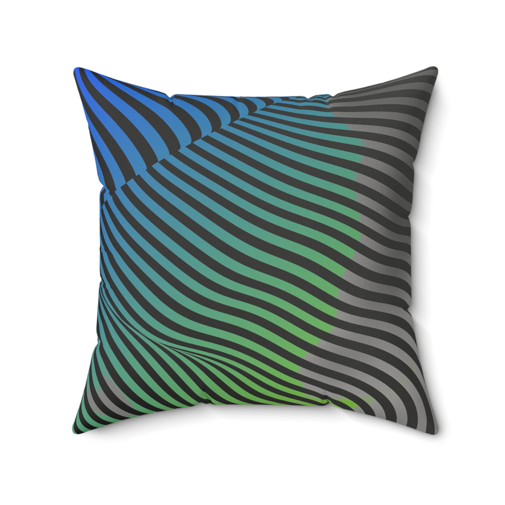 Moodwave - Faux Suede Throw Pillow