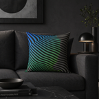 Moodwave - Faux Suede Throw Pillow