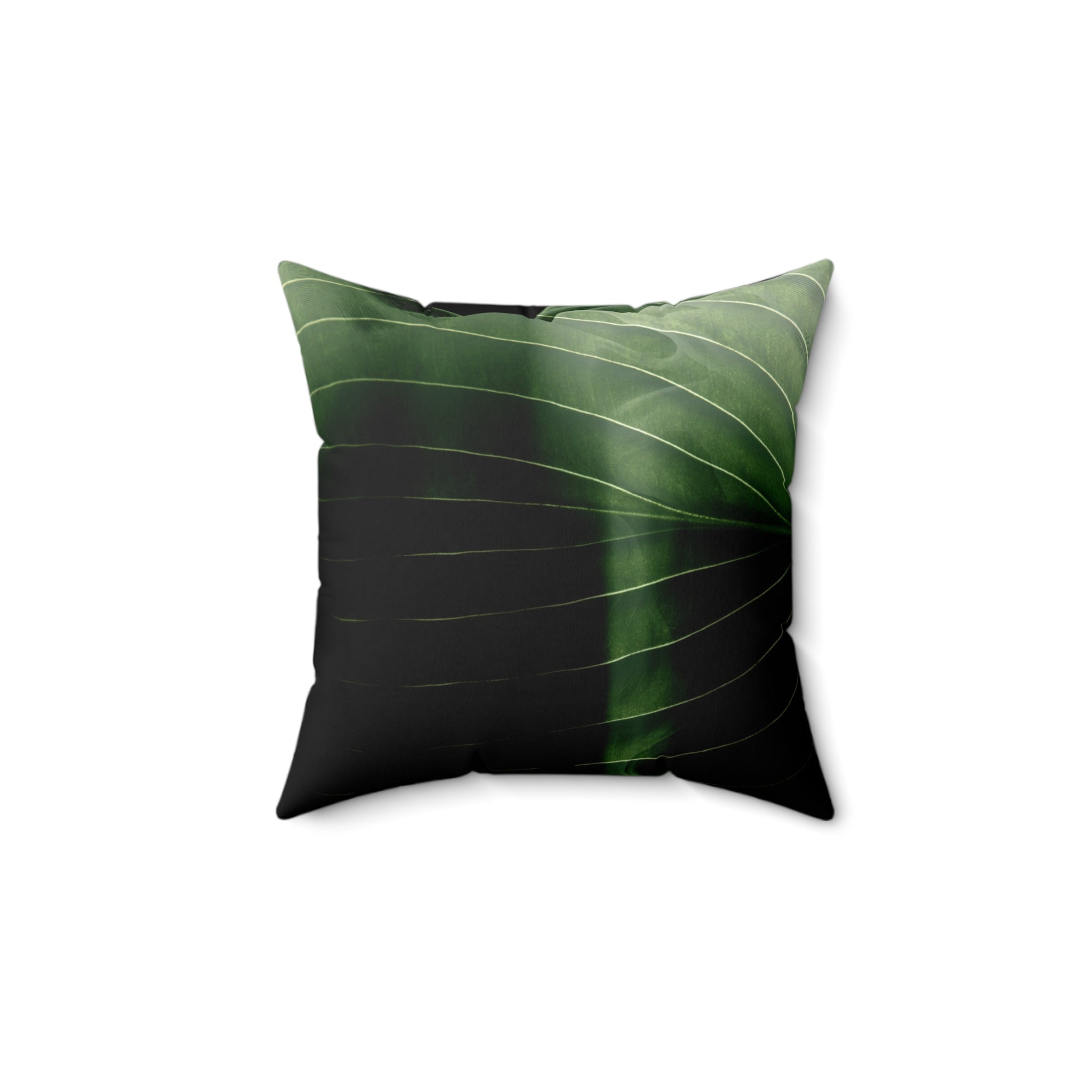 Muted Jungle - Faux Suede Throw Pillow