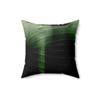 Muted Jungle - Faux Suede Throw Pillow