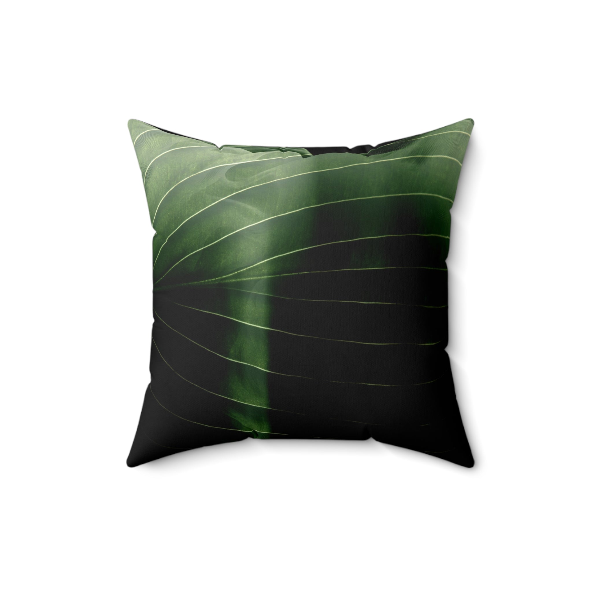 Muted Jungle - Faux Suede Throw Pillow