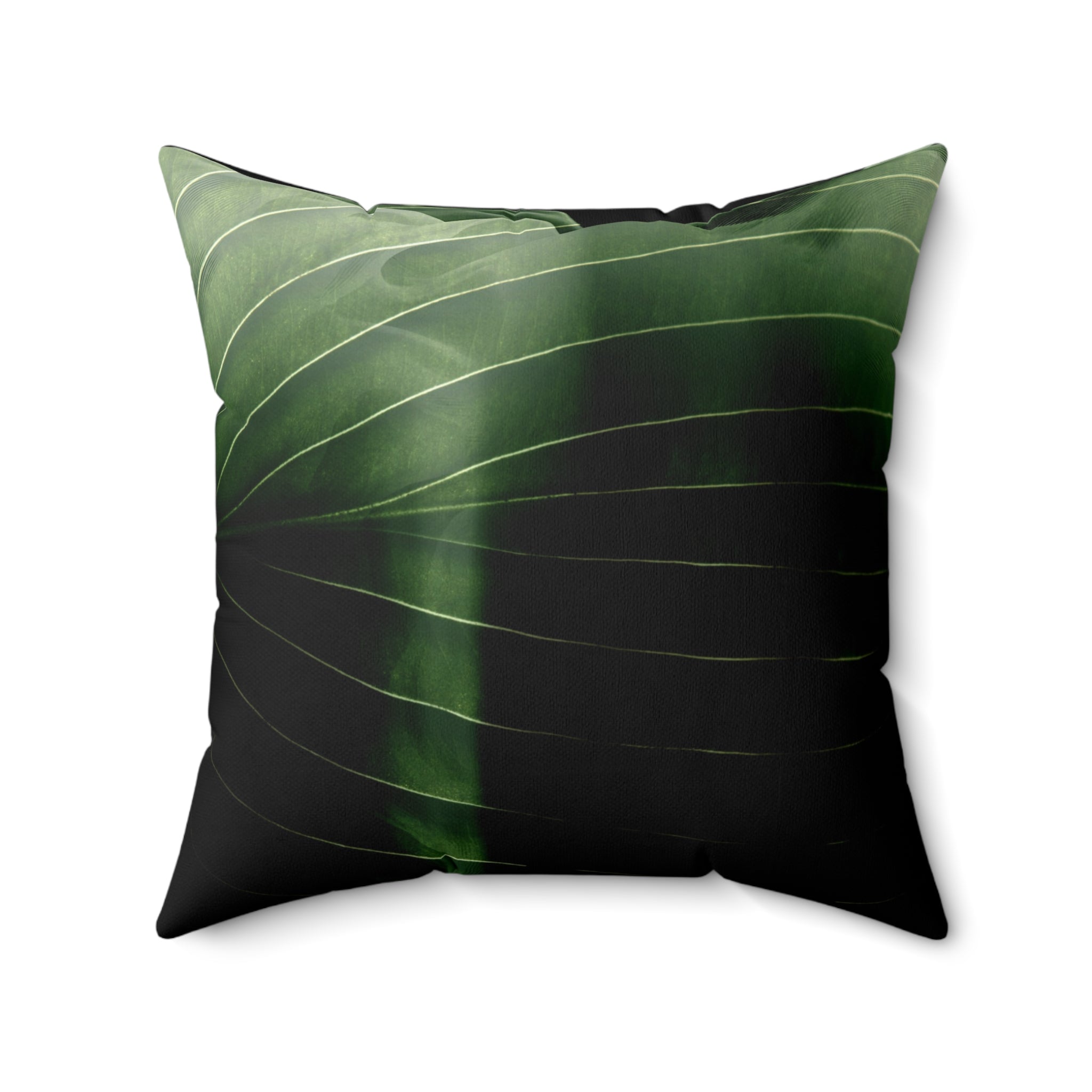 Muted Jungle - Faux Suede Throw Pillow