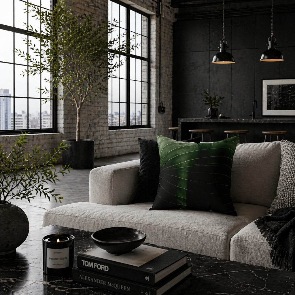 Muted Jungle - Throw Pillow