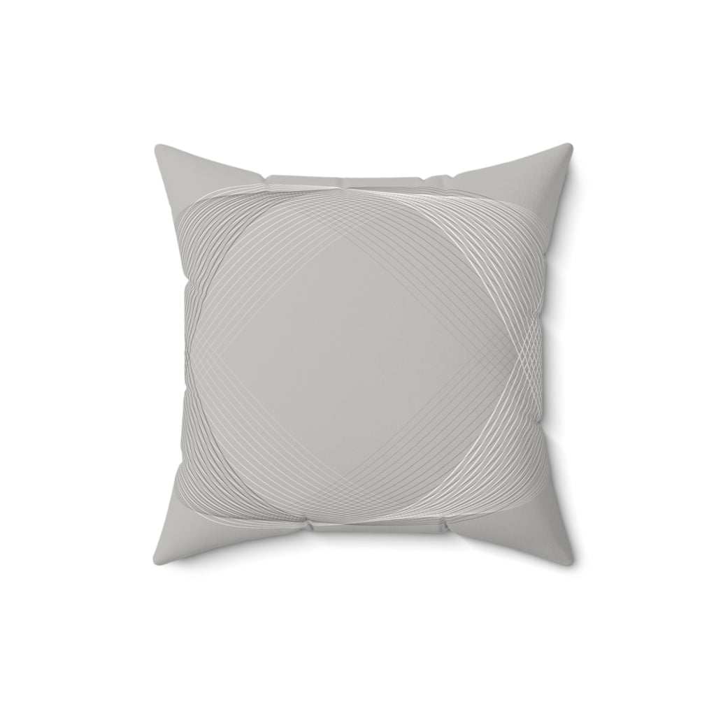 Muted Tantrum - Faux Suede Throw Pillow