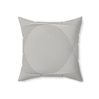 Muted Tantrum - Faux Suede Throw Pillow