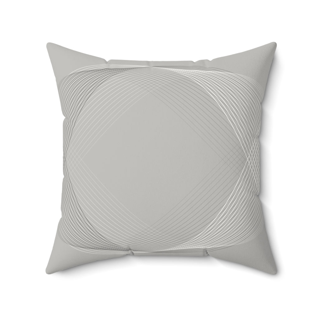 Muted Tantrum - Faux Suede Throw Pillow