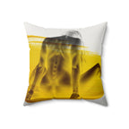 Negative Space, Positive Spine - Faux Suede Throw Pillow