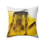Negative Space, Positive Spine - Faux Suede Throw Pillow