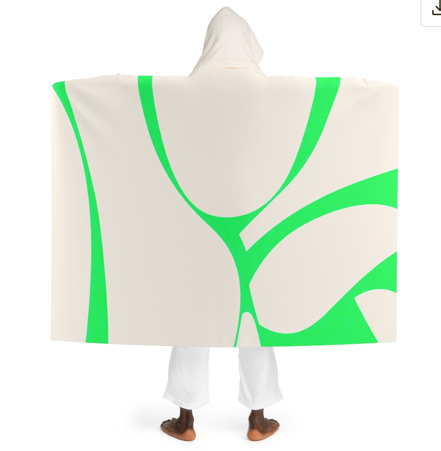 Neon Etiquette - Hooded Fleece Sherpa Blanket