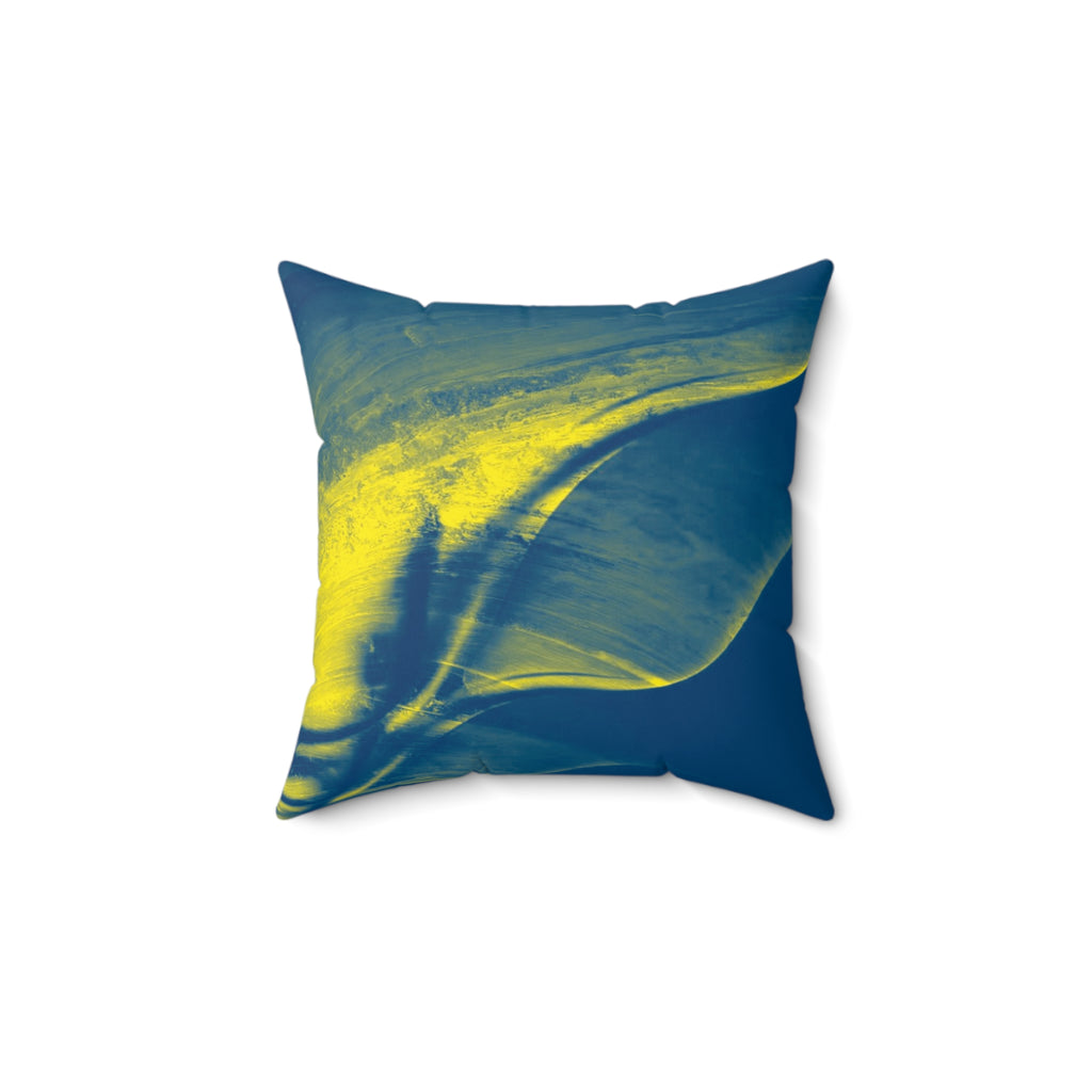 Northern Lights - Faux Suede Throw Pillow