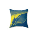 Northern Lights - Faux Suede Throw Pillow