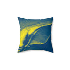 Northern Lights - Faux Suede Throw Pillow