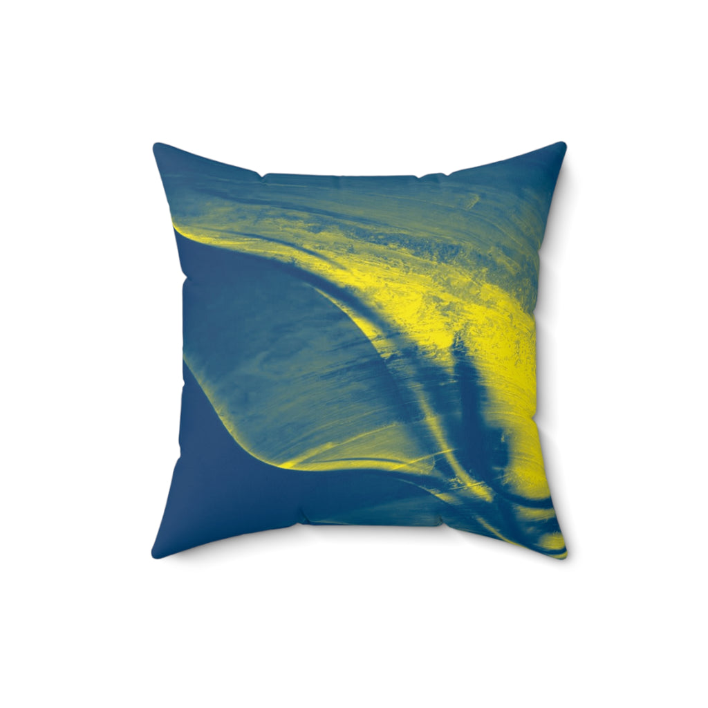 Northern Lights - Faux Suede Throw Pillow