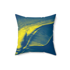 Northern Lights - Faux Suede Throw Pillow