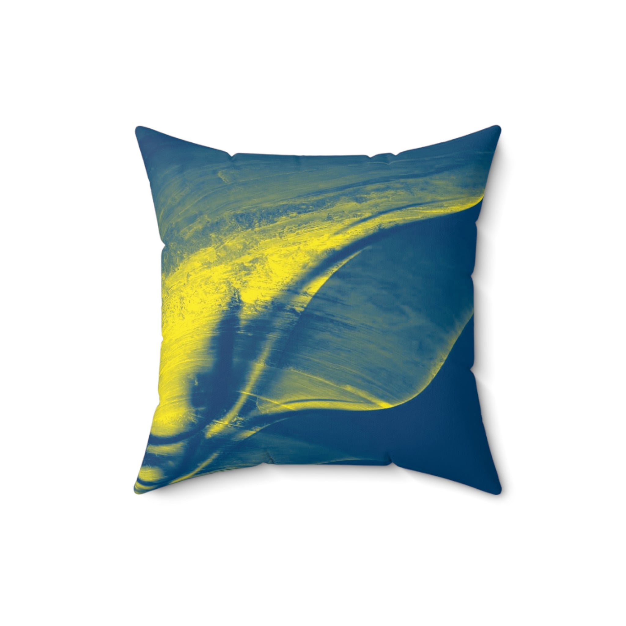Northern Lights - Faux Suede Throw Pillow