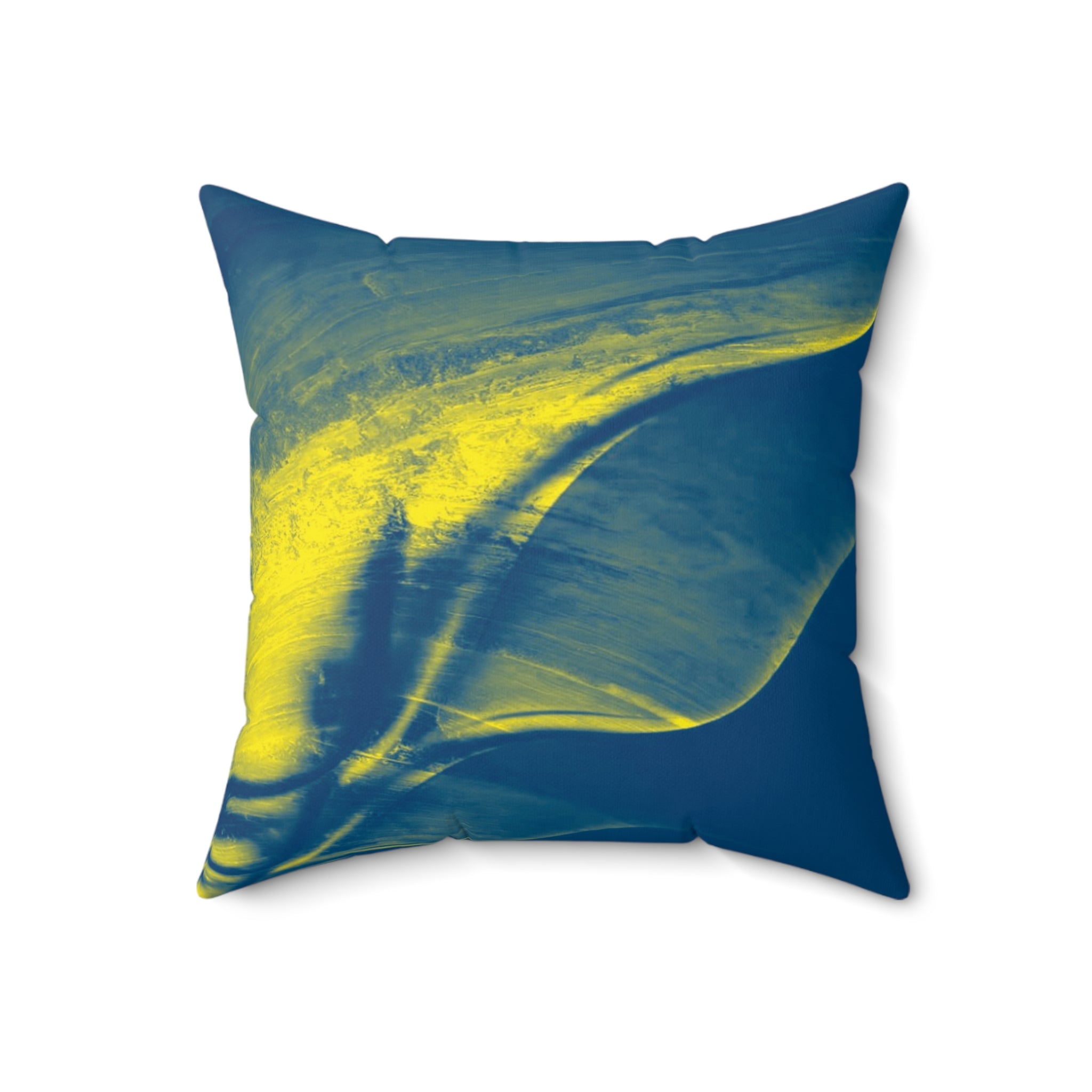 Northern Lights - Faux Suede Throw Pillow