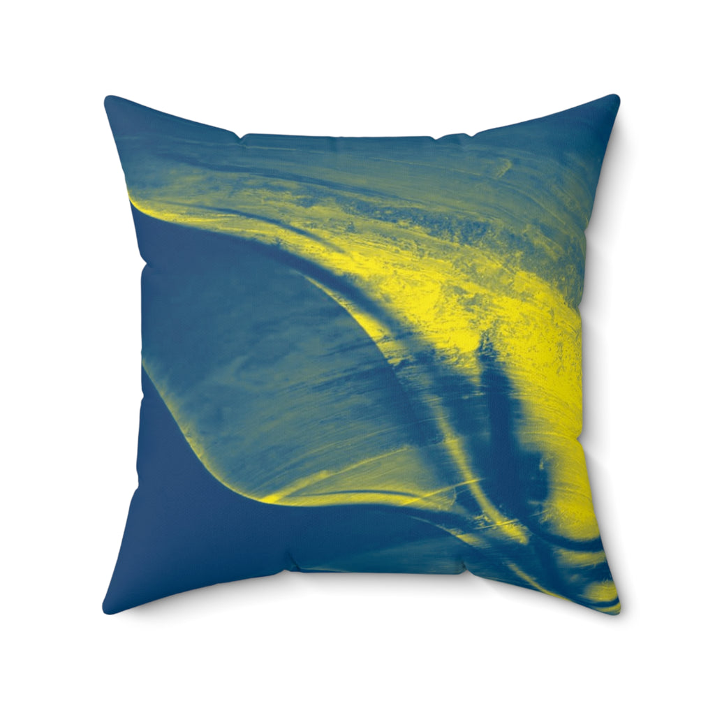 Northern Lights - Faux Suede Throw Pillow