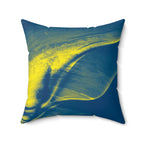 Northern Lights - Faux Suede Throw Pillow