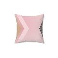 Nude X - Faux Suede Throw Pillow