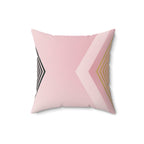 Nude X - Faux Suede Throw Pillow