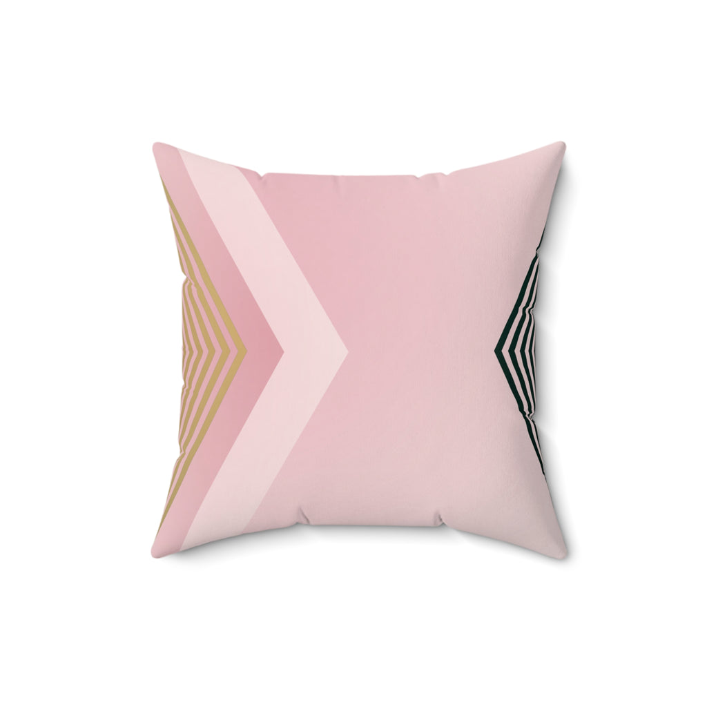 Nude X - Faux Suede Throw Pillow