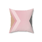Nude X - Faux Suede Throw Pillow