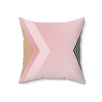 Nude X - Faux Suede Throw Pillow
