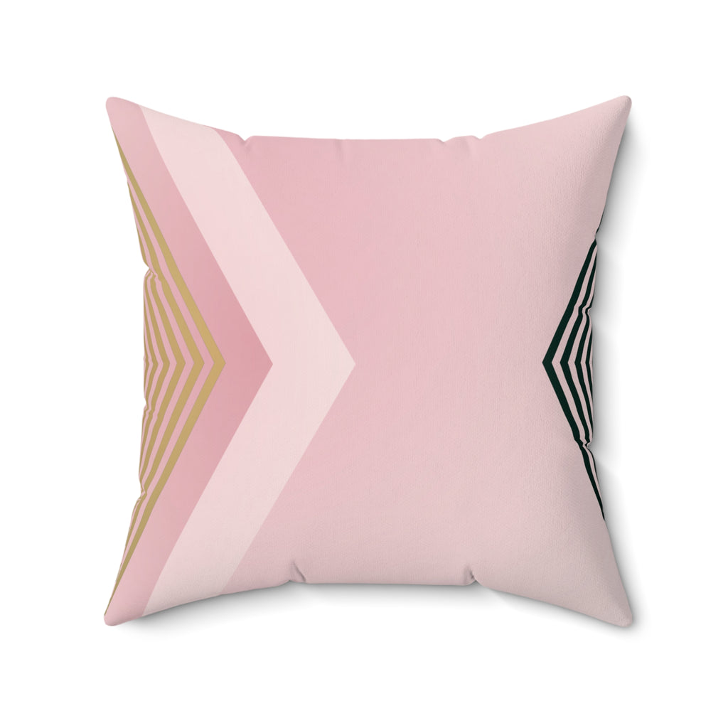 Nude X - Faux Suede Throw Pillow