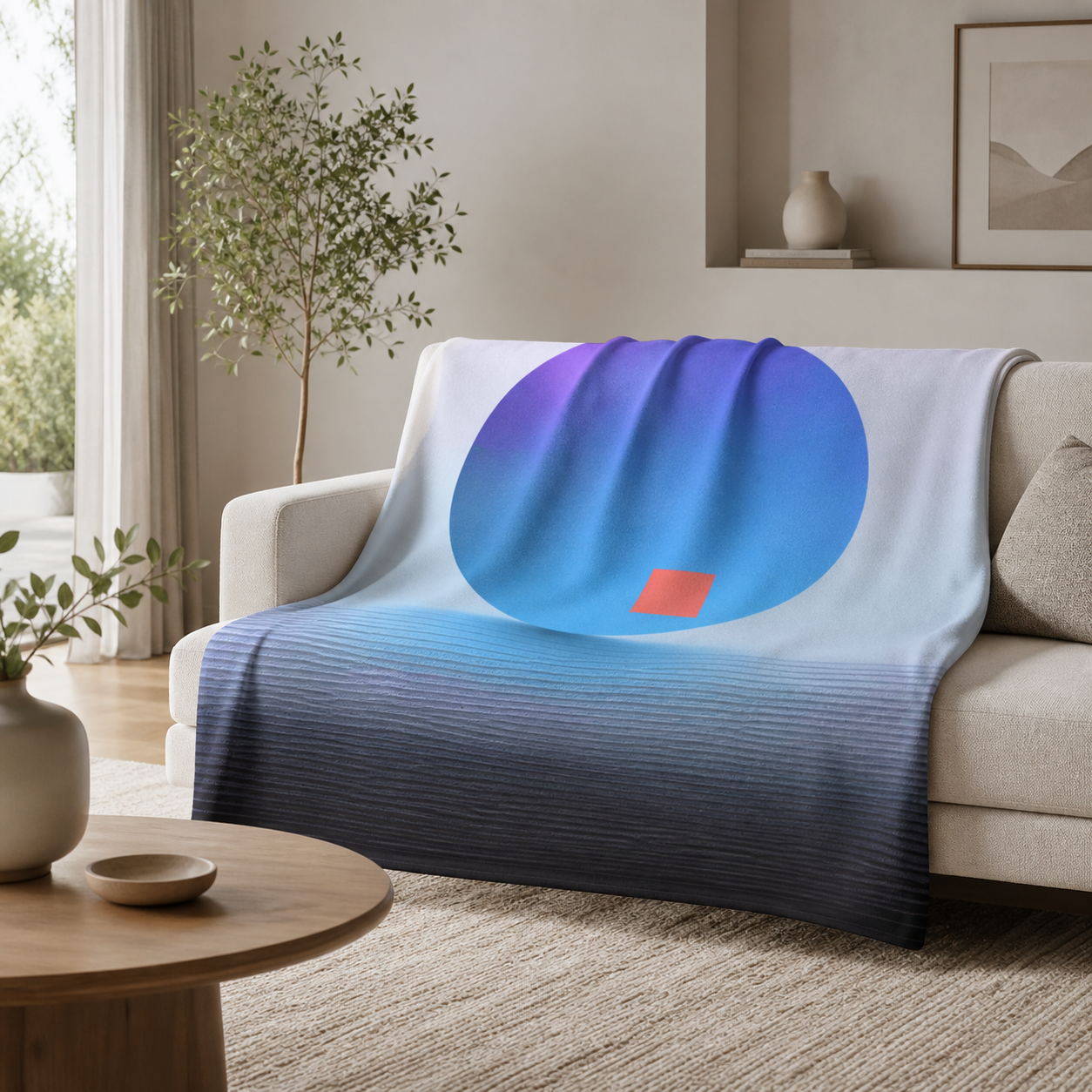 Orbit Me - Sherpa Fleece Throw Blanket