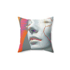 Palm-Shell Confessional - Faux Suede Throw Pillow
