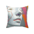 Palm-Shell Confessional - Faux Suede Throw Pillow