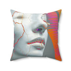 Palm-Shell Confessional - Faux Suede Throw Pillow