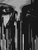 The Quiet Interrogation - Luggage Cover
