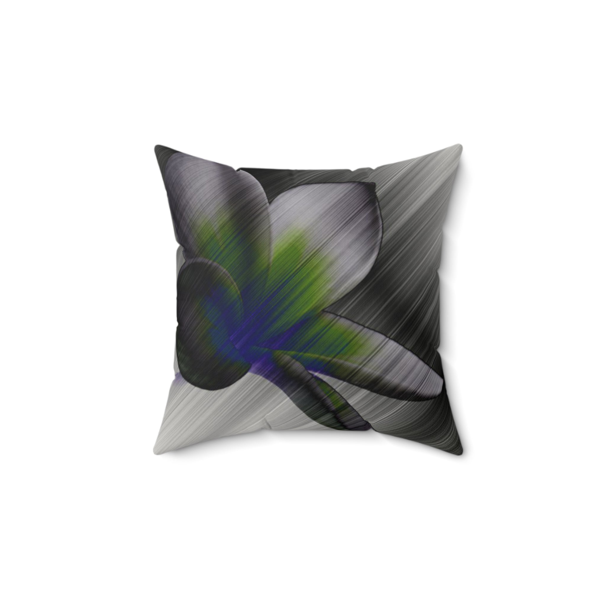 Petal to the Metal - Faux Suede Throw Pillow