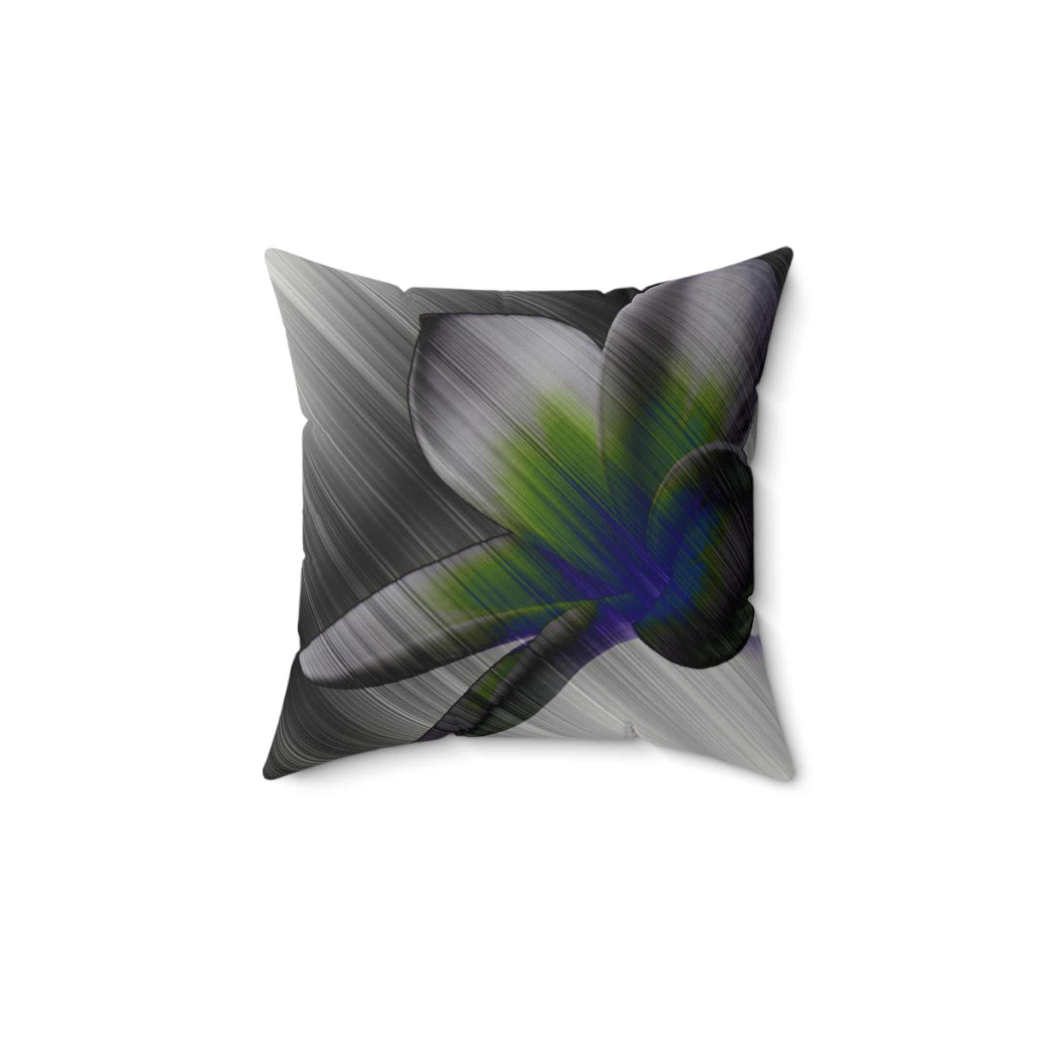 Petal to the Metal - Faux Suede Throw Pillow