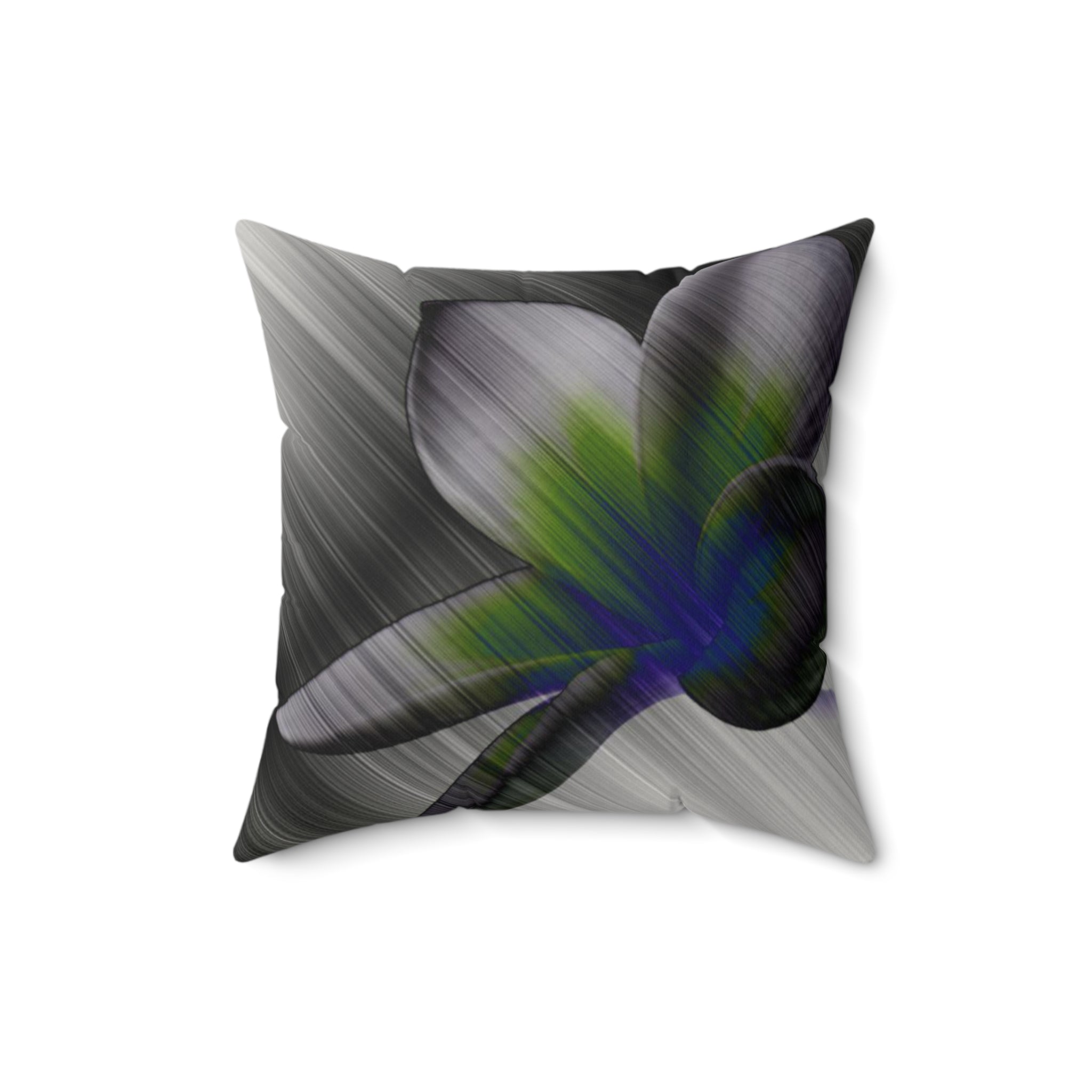 Petal to the Metal - Faux Suede Throw Pillow