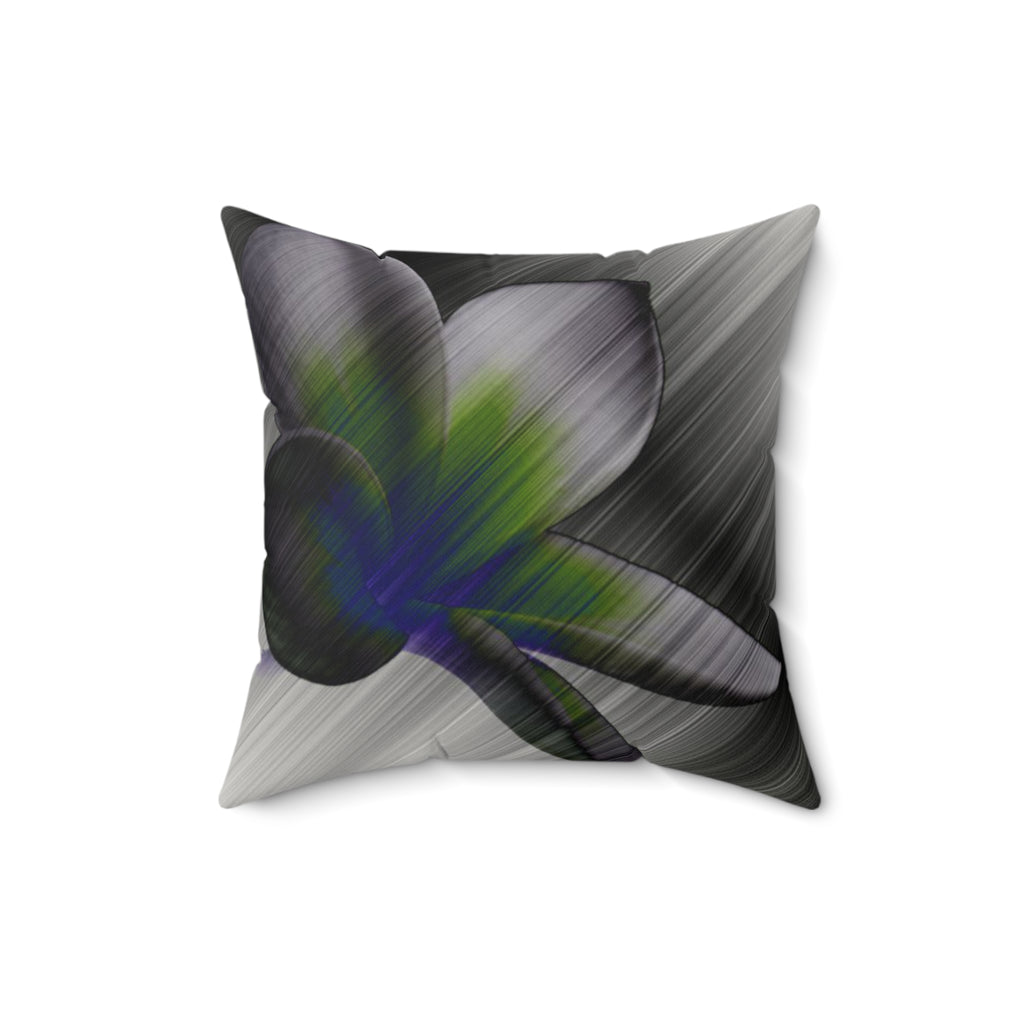 Petal to the Metal - Faux Suede Throw Pillow