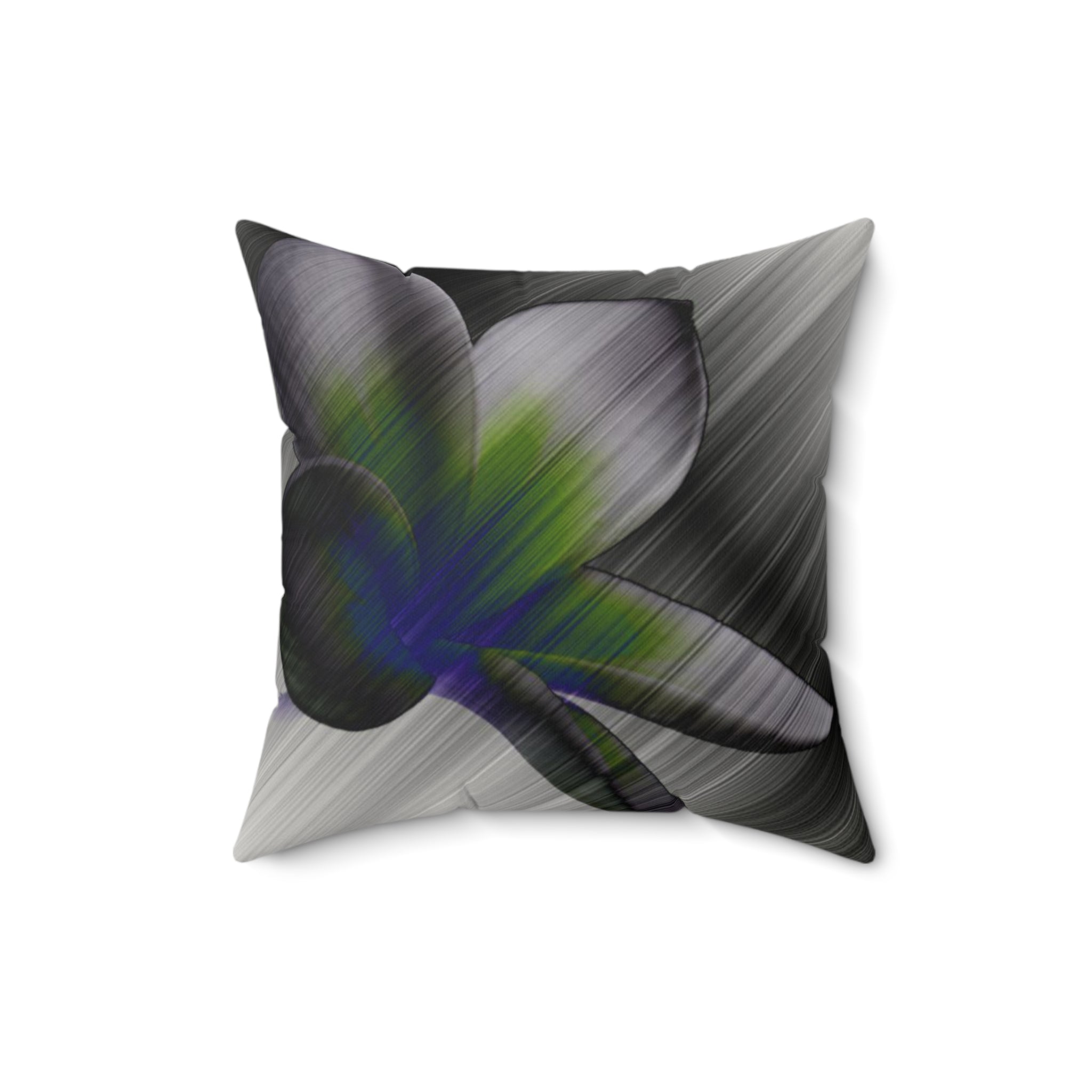 Petal to the Metal - Faux Suede Throw Pillow