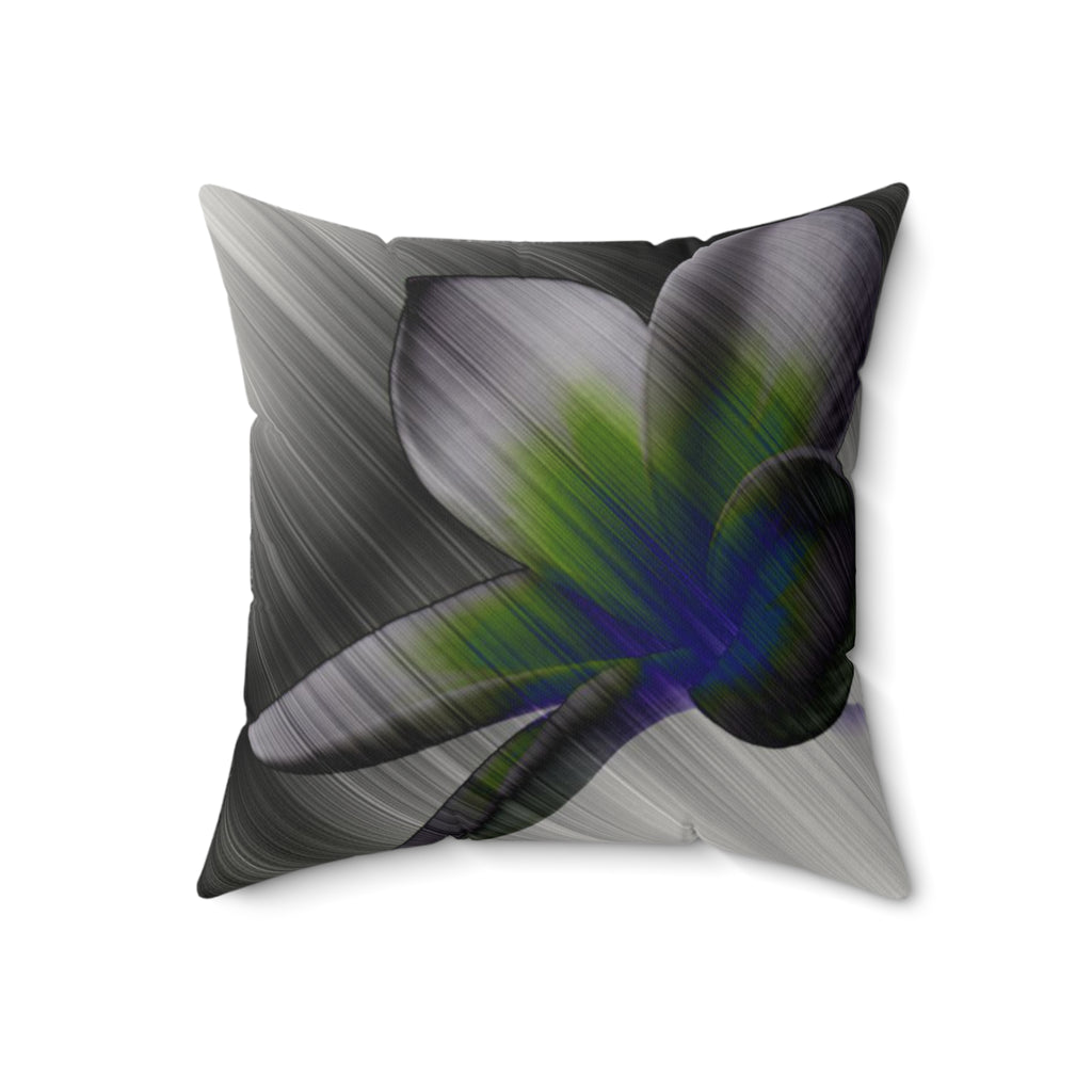 Petal to the Metal - Faux Suede Throw Pillow