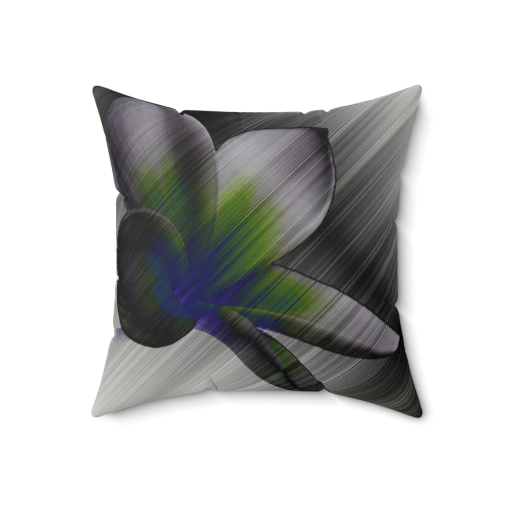 Petal to the Metal - Faux Suede Throw Pillow