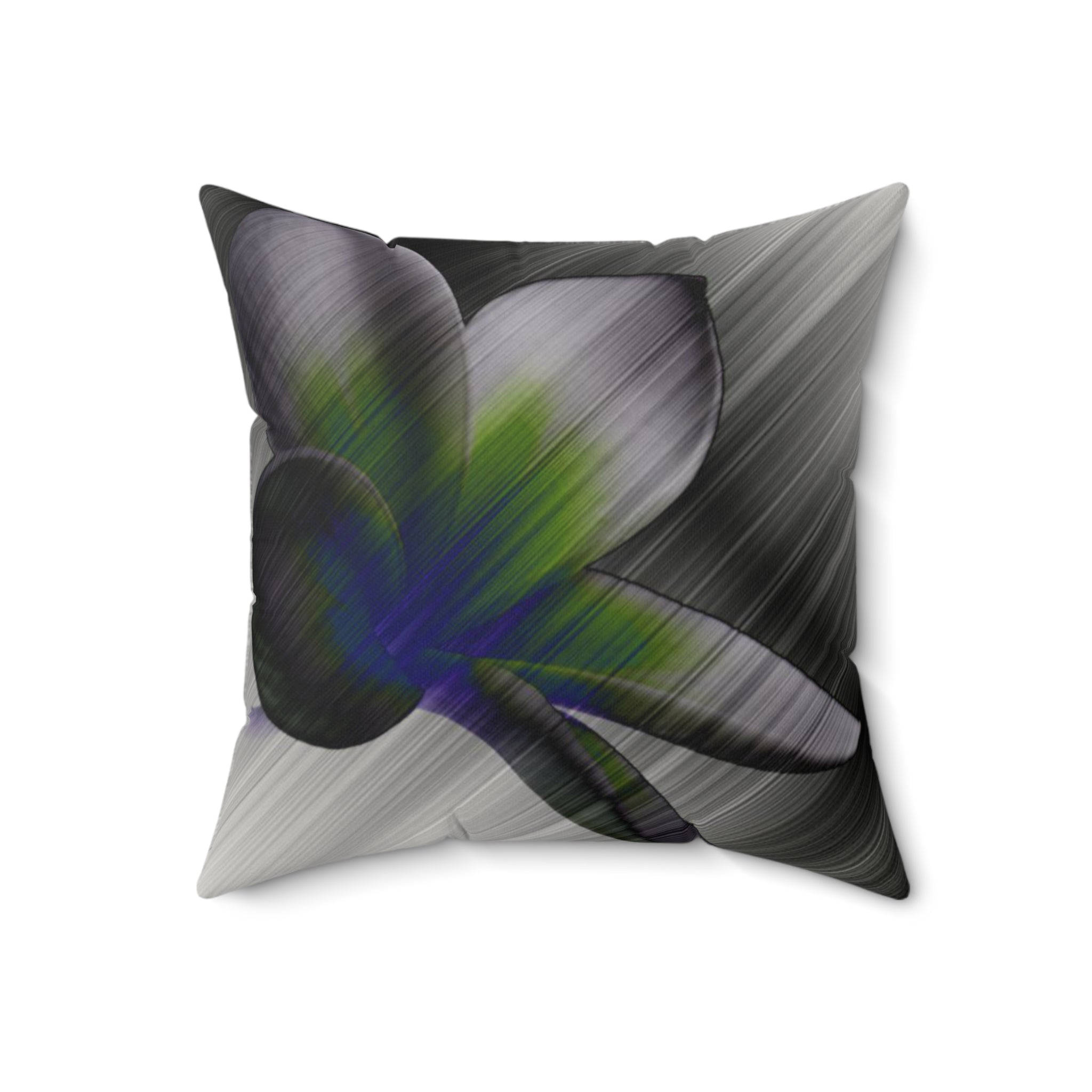 Petal to the Metal - Faux Suede Throw Pillow