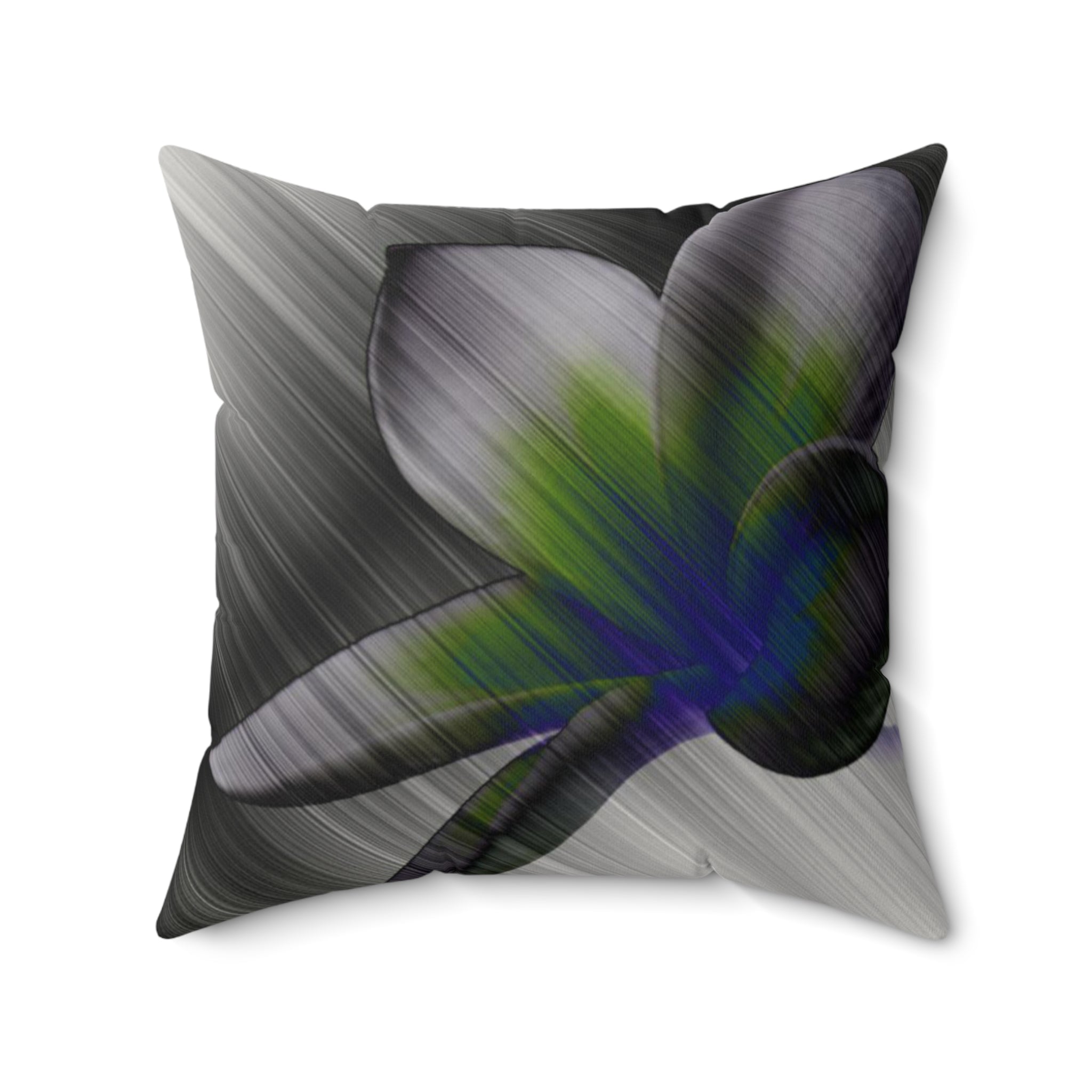 Petal to the Metal - Faux Suede Throw Pillow